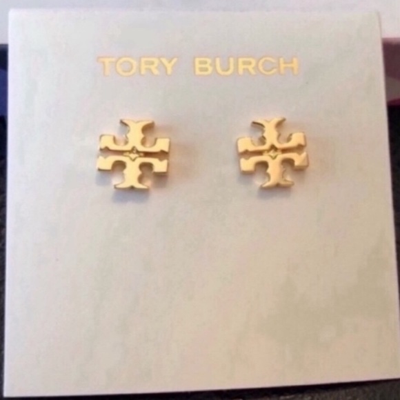 Tory Burch Jewelry - Tory Burch NWOT Gold T-Logo Small Stud Earrings